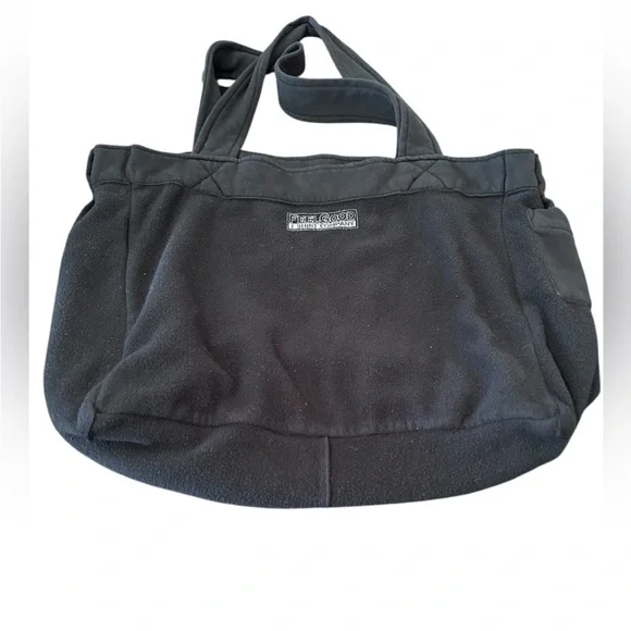 Feel Good T Shirt Company Casual Black ContemporaryTote Bag w/side pocket soft - Picture 6 of 8